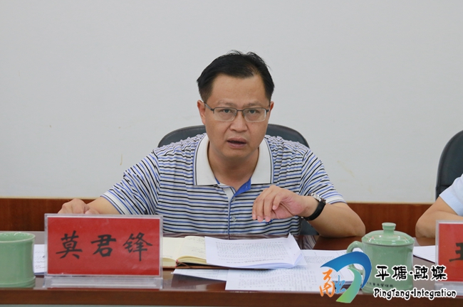 县委副书记,县长莫君锋讲话